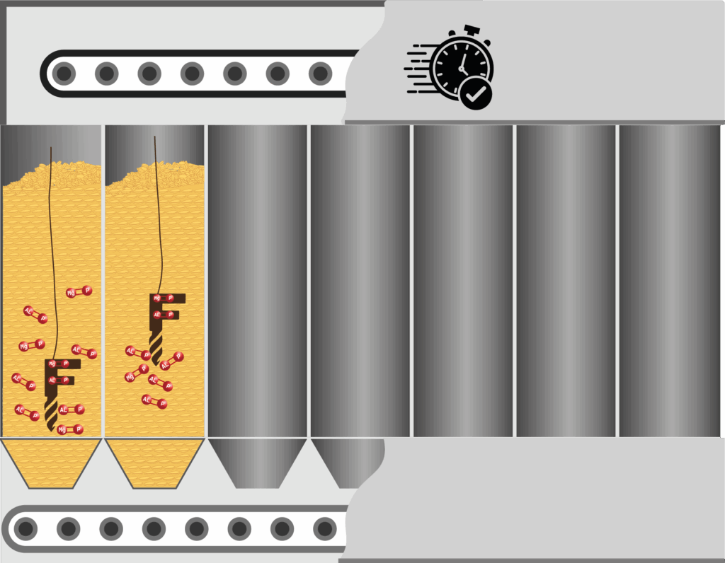 Very fast fumigation of stationary grain in vertical silos without grain movement using the SGFOne self-immersing grain fumigator